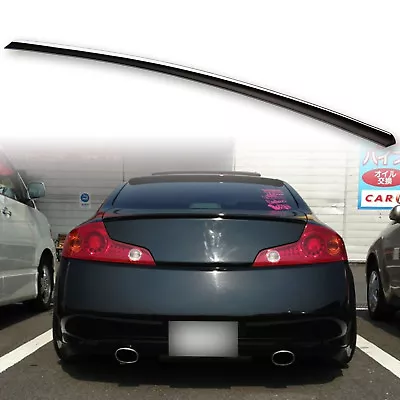 Fyralip Trunk Lip Spoiler For Infiniti G35 Coupe 03-07 Painted Black 505 • $77.56