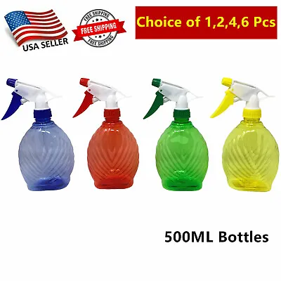 500ML Spray Bottle For Cleaning Solutions Hair Plastic Water Squirt Bottle 16 Oz • $8.99