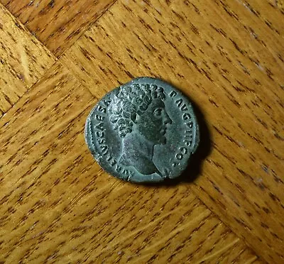 Ancient Roman Coin MARCUS AURELIUS Æ AS.  Struck 145AD • $314.99