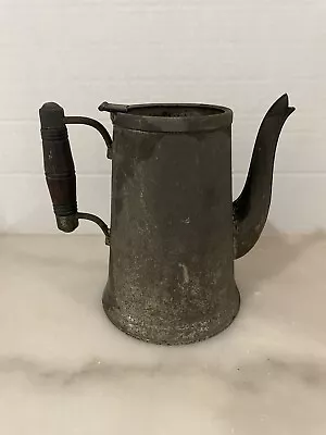 Antique Silver Tea/coffee Pot With Wood Handle Chicago Illinois • £28.95