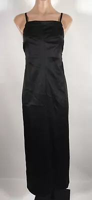 Vintage NEW 90s Rampage Black Slinky Cami Open Back Prom Evening Dress Sz 3 Y2K • $100