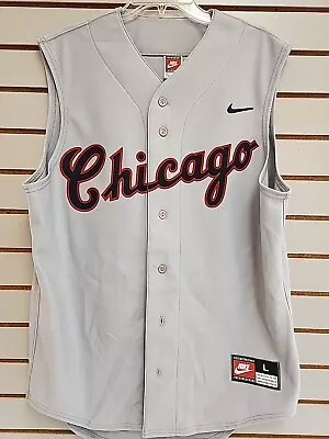 Frank Thomas Chicago White Sox Vintage Road MLB Nike Jersey Sz L Authentic SEWN • $49.99