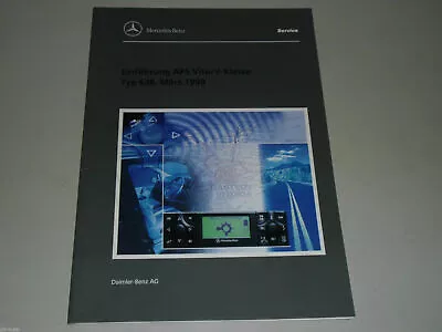 Shop Manual Introduction Mercedes Benz Navi APS In The Vito 638 Booth 01/1999 • $26.64