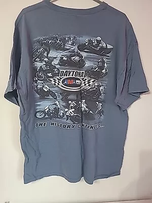 VINTAGE AMA Daytona Beach 2006 Shirt Mens AMA Racing Motocross XL Blue  • $24.95