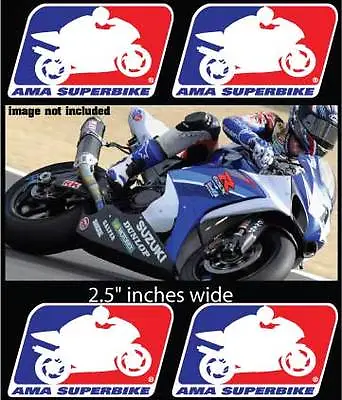 AMA SUPERBIKE 4x DECALS Sportbike Sponsor Logos Belly Pan MOTO GP Adhesivi • $5.50