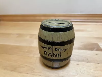 Vintage J. Chein Tin Litho  Happy Days  Barrel Bank • $13.50