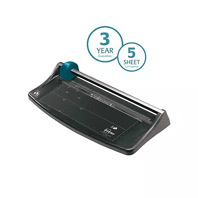 Avery A3 Photo & Paper Trimmer TR003 | 590 X 90 X 210 Mm Black Turquoise • £53.38