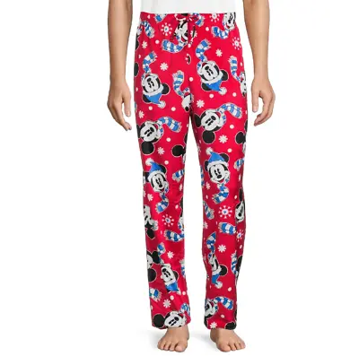 Disney Winter Mickey Mouse Mens Lounge Sleep Pajama Pants Bottoms Size 2XL • $15.99