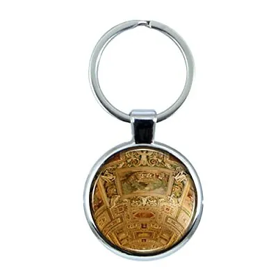 Vatican Gallery Of Maps Gallery Keychain With Epoxy Dome And Metal Keyring • $11.99