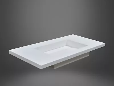 Bathroom Counter Top Basin Vanity Stone Solid Surface 600 750 900 1200mm Sizes • $625