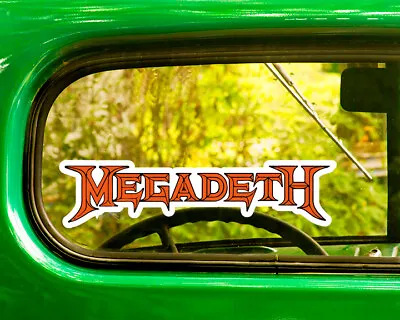 2 MEGADETH BAND DECALs Sticker Bogo For Car Window Bumper Laptop Rv • $3.95