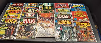 Misc Comic And Magazine Lot X45 Hulk Marvel Dracula Mad Conan Cracked ETC • $20.50