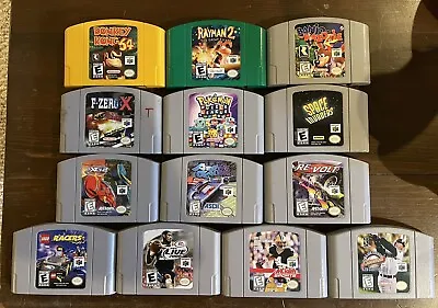 Lot Of 13 Classic Nintendo 64 Games - Authentic & Tested - Free Shipping • $269