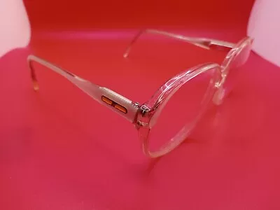 1980s Vintage Safilo Clear Oversized Eyeglasses Frames 53[]15 135 • $17.94