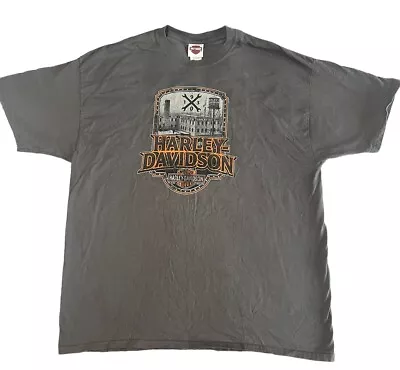 Harley Davidson Motorcycle Myrtle Beach SC Mens Gray XXL Graphic T Shirt Riding • $25