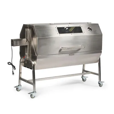 Ash & Ember 25W Rotisserie Spit Roaster Grill Rated 125 LB Stainless Steel • $1139.99