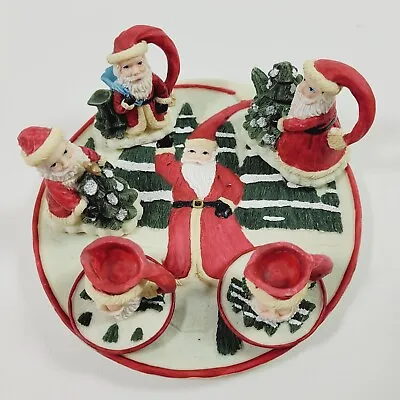 Christmas Vintage Santa Miniature Tea Set Holiday Youngs 1995 • $12.99