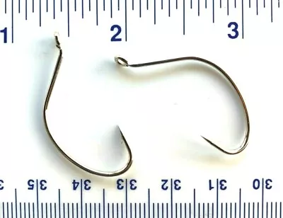 1000 GT 2X Nickel Wide Gap Hollow Point Kahle Fish Hooks Size 2 - Kahle Hooks • $42.99