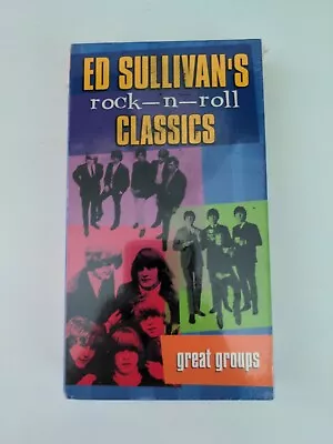 Ed Sullivan's Rock-n-roll Classics- Great Groups Vhs Tape Sealed • $3.49