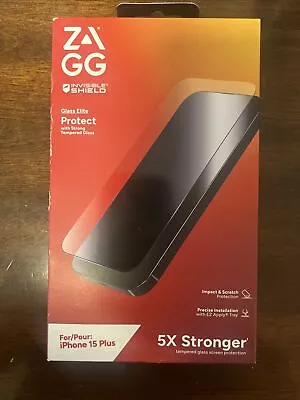 ZAGG Invisible Shield Glass Elite 5X Stronger Screen Protector IPhone 15 Plus • $15.99