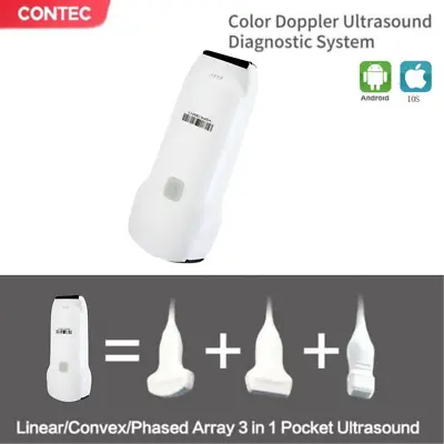 Portable Handheld 3 In 1 WiFi Ultrasound Scanner Machine Wireless Color Doppler • $1800
