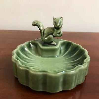 Vintage Wade Green Squirrel Pin Trinket Dish Ashtray • £4