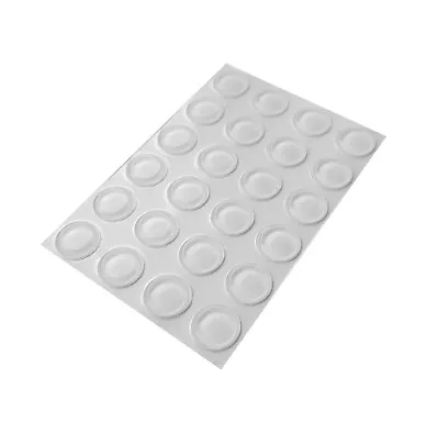 £2.55 • Buy 24 Clear Self Adhesive Flat Bumper Pads Rubber Feet For Coasters, Crafts & Glass
