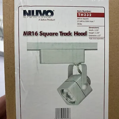 Nuvo TH232 Lighting MR16-12V Track Head-Square-White-12V 50W Light-LOT OF 2 • $27.75