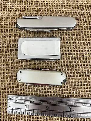 Lot Of 3 Survival Camping Utility Army Style Pocket Knives • $29