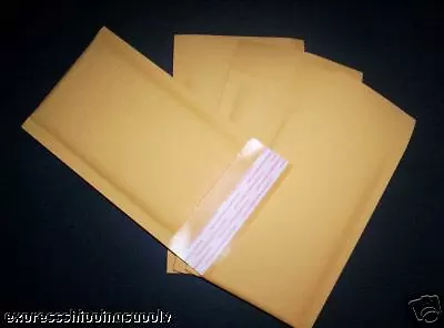 100 ~ 4 X 7 Kraft Bubble Mailers Envelopes #000 4X7 Kraft Mailing Airjackets • $22