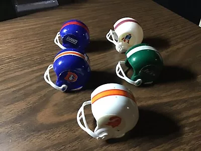 NFL Mini Plastic Helmets Vintage 1970s 1980s Jets Bucs Giants Broncos Patriots • $8.99