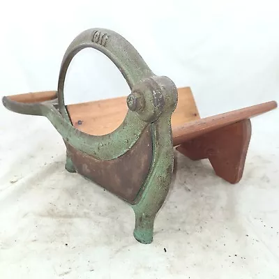 Antique VOSS No. 6 Bread Slicer Cutter Cast- Iron Cutting Slicing Machine • $235