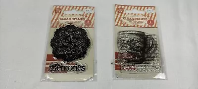 Jadie Lee Designs Clear Stamps Memories Prima Marketing Lot Of 2 • $9.99