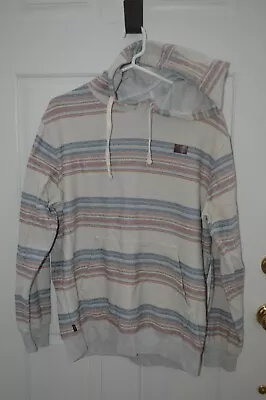 Mens O'NEILL Beige/Blue/Red Hoodie Sweatshirt Size M • $11.99