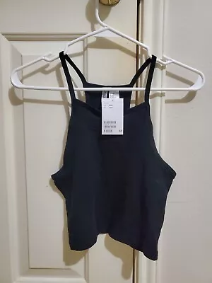 H&M Black Halter Crop Top XXS - Never Worn With Tags  • $14.40