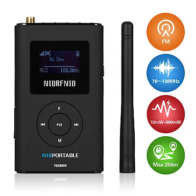 Portable FM Transmitter For Church Tour Guide TF/USB/MIC Broadcast Radio Station • $89.99