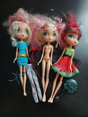 Lot Of La Dee Da Anime Dolls W/Some Accessories  • $19.99