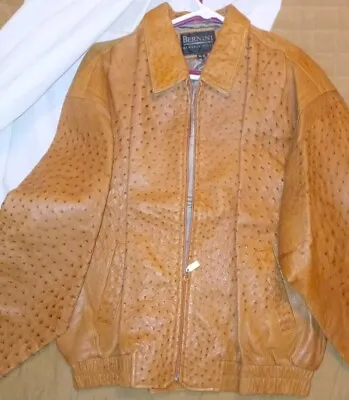 Bernini Genuine Ostrich Jacket • $1500