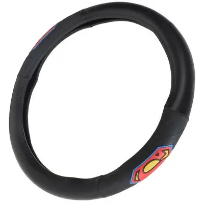 Leather Steering Wheel Cover Official DC Comics Superman Logo Protector Skin • $16.49