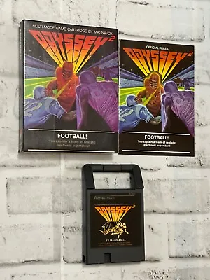 Magnavox Odyssey 2 Football! COMPLETE W/ Box Game PRISTINE Condition Tested Vtg • $25.49