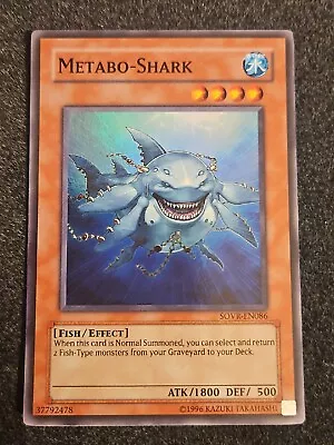 Yugioh! NM Metabo-Shark - SOVR-EN086 - Super Rare - Unlimited Edition  • $4.99