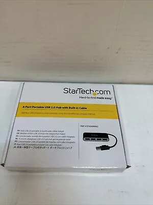 StarTech 4 Port USB 2.0 Hub With Built-in Cable ST4200MINI2 • $8.29