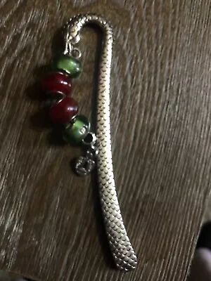 Charmed Dragon Bookmark With Murano Glass Beads & Handmade Charm • $10