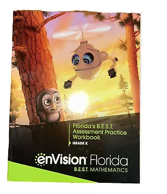 Grade K Envision Math Florida B.E.S.T. Assessment Practice Workbook Kindergarten • $34.51