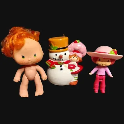 Apple Dumplin Strawberry Shortcake Doll McDonalds HMT Hanging Ornament Snowman • $23.99