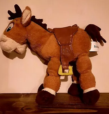 Disney Store Toy Story Bullseye The Horse 8  Beanie Soft Plush Toy • £6.99