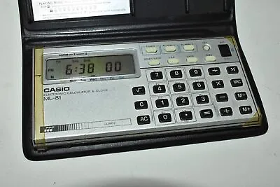 $24.49 • Buy Vintage Casio Melody ML-81 Calculator & Clock With Manual  & Case 