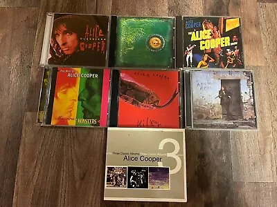 Alice Cooper Cd Lot Of 9 Superfan Lot Good Condition Metal 80’s • $24.95