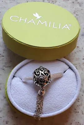 Chamilia Silver 925 Tis The Season Tassel Bracelet Charm 2010-3062 In Box • £28