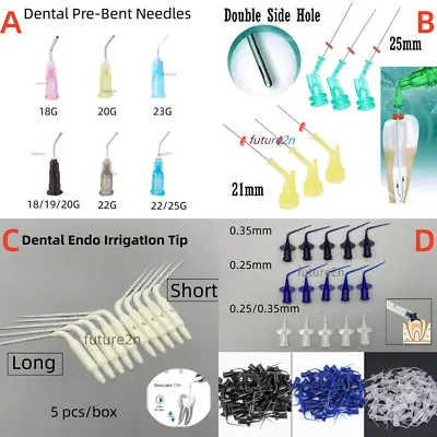 Dental Endodontic Endo Irrigation Needle Disposable Root Canal Syringe Tips • $6.89